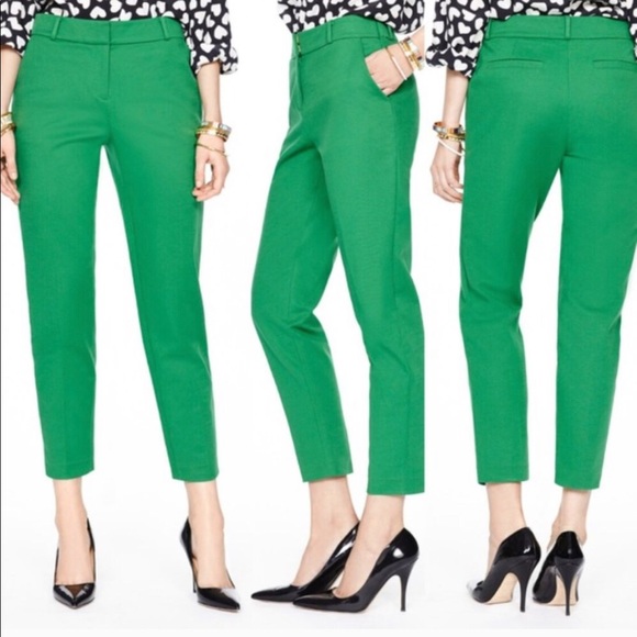 kate spade Pants - Kate Spade ♠️ ‘Margaux’ in Lucky green crop pants